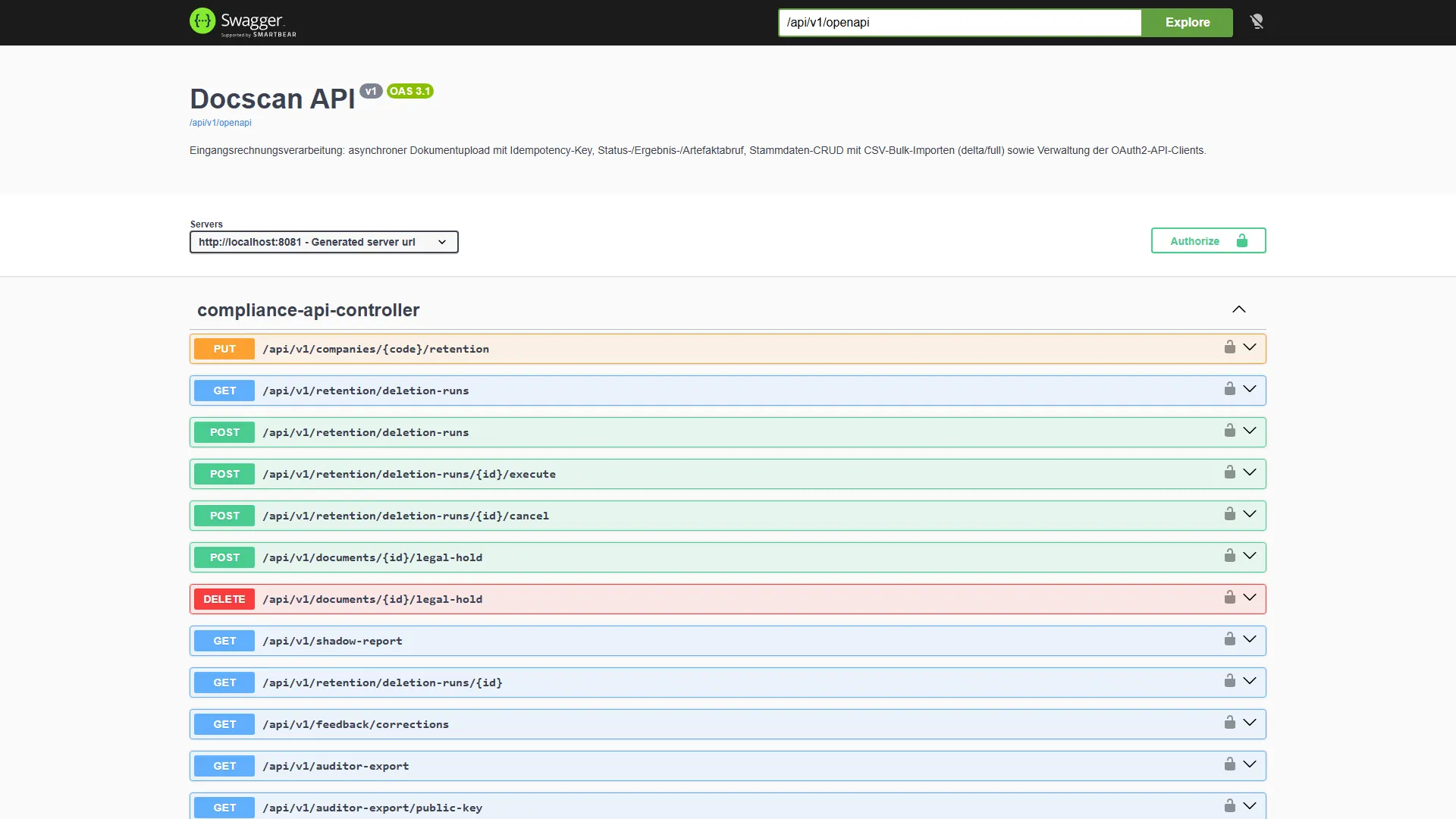 DocScan: Offene Schnittstelle – die API-Dokumentation