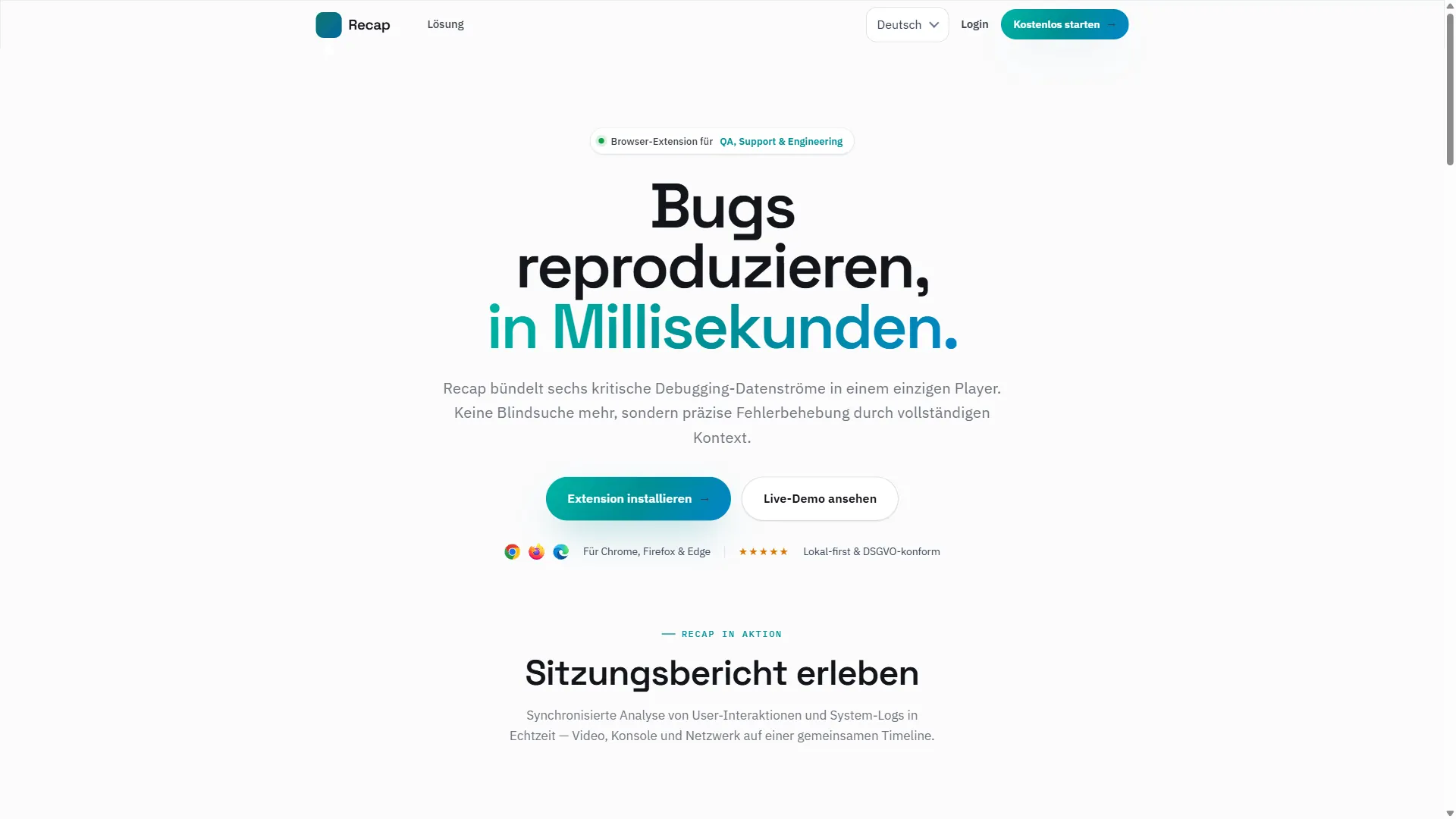 Recap: Startseite