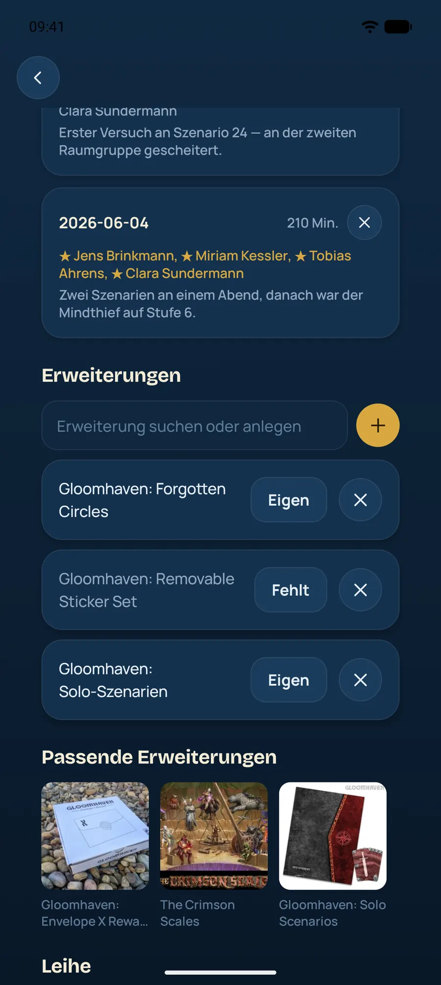 Spielregal: Erweiterungen und Fakten